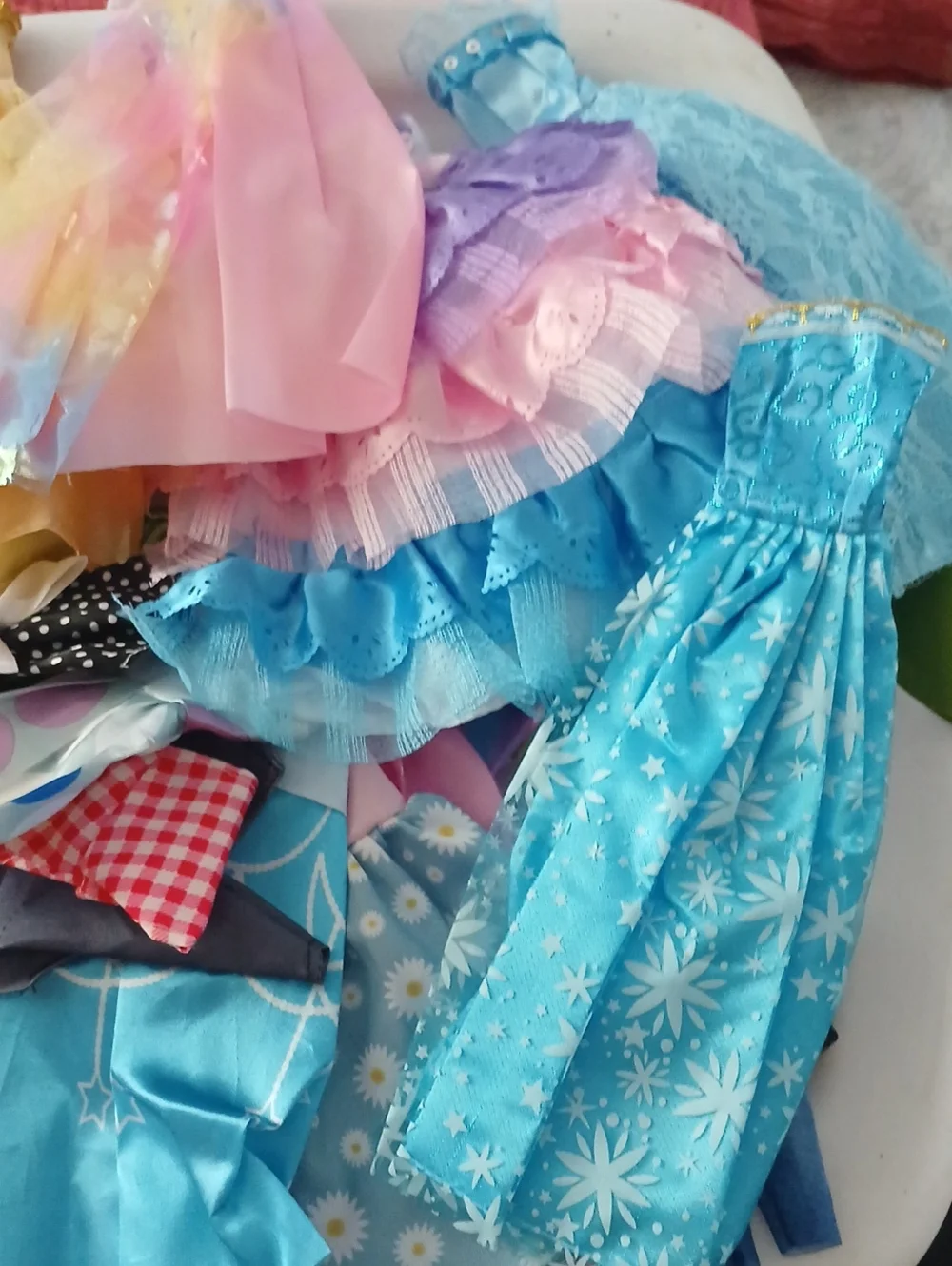 Kids Doll Accessory Set - Mixed Pink, White, Black, Teal Pieces